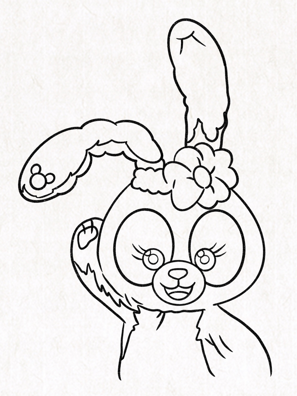 星黛露的简笔画 兔子图片