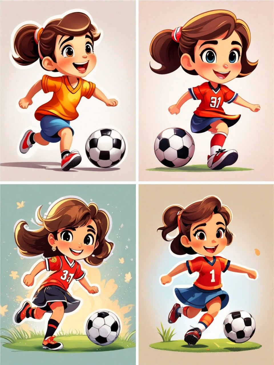 足球比赛卡通 绘画图片