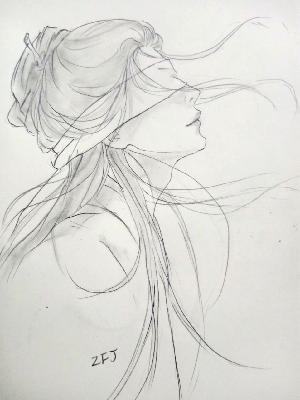 临摹应渊 附过程 第一次用纸擦笔,应该可能大概不算翻车吧