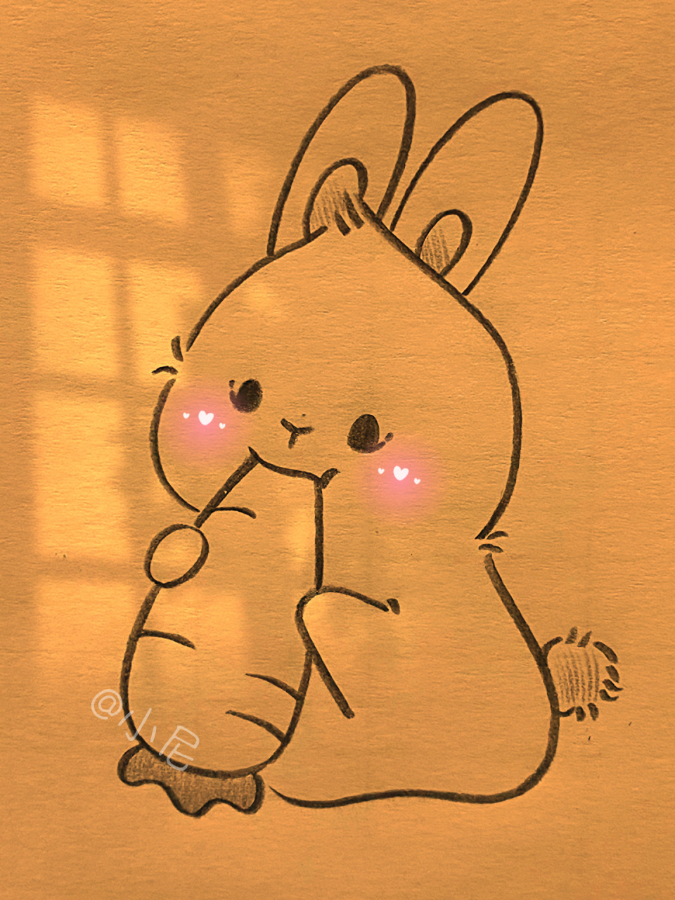 教你画小兔子 小兔子绘画教程