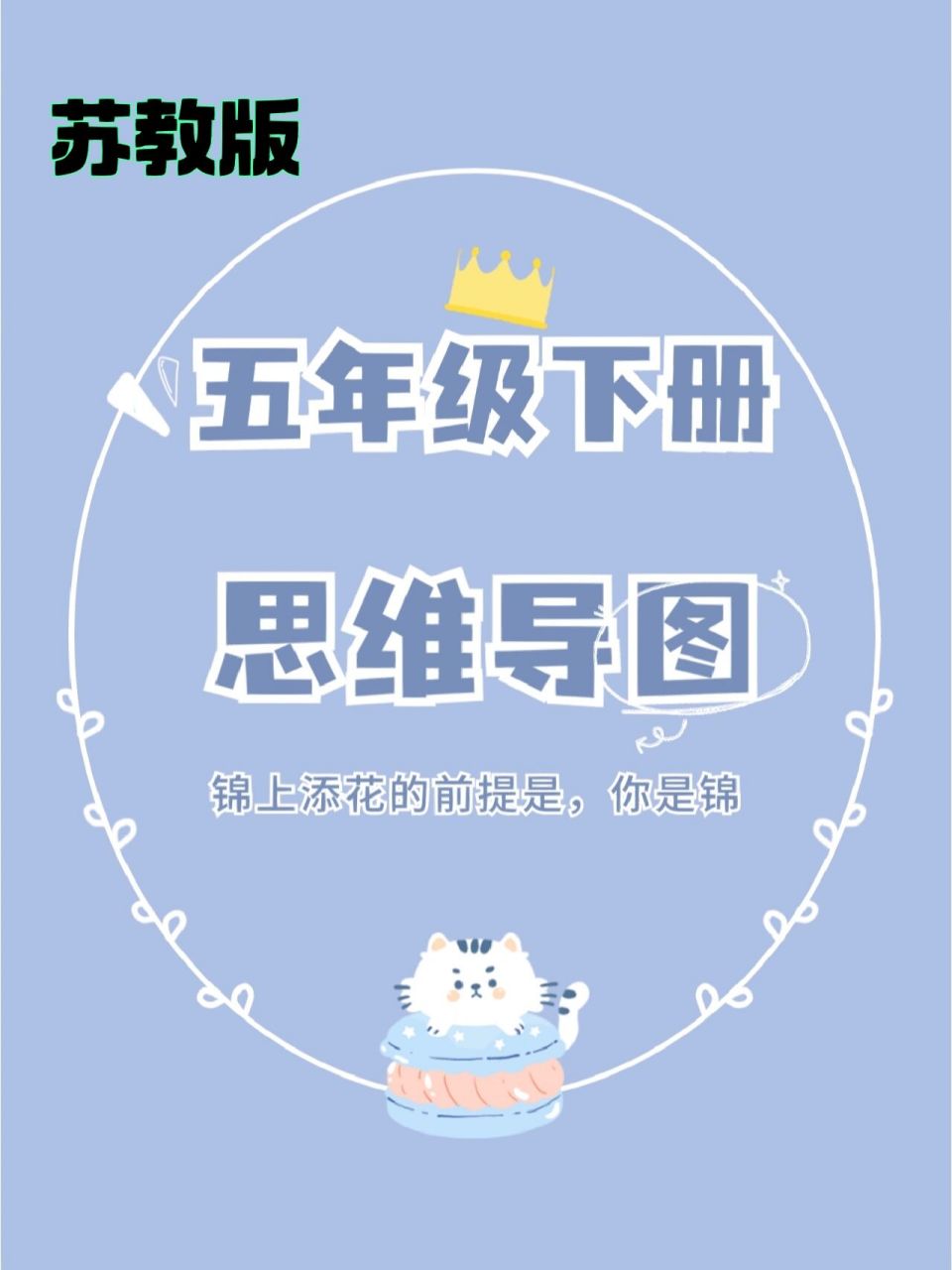 苏教数学五年级下册思维导图