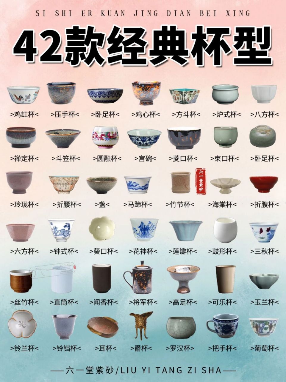 茶具杯子名称图片