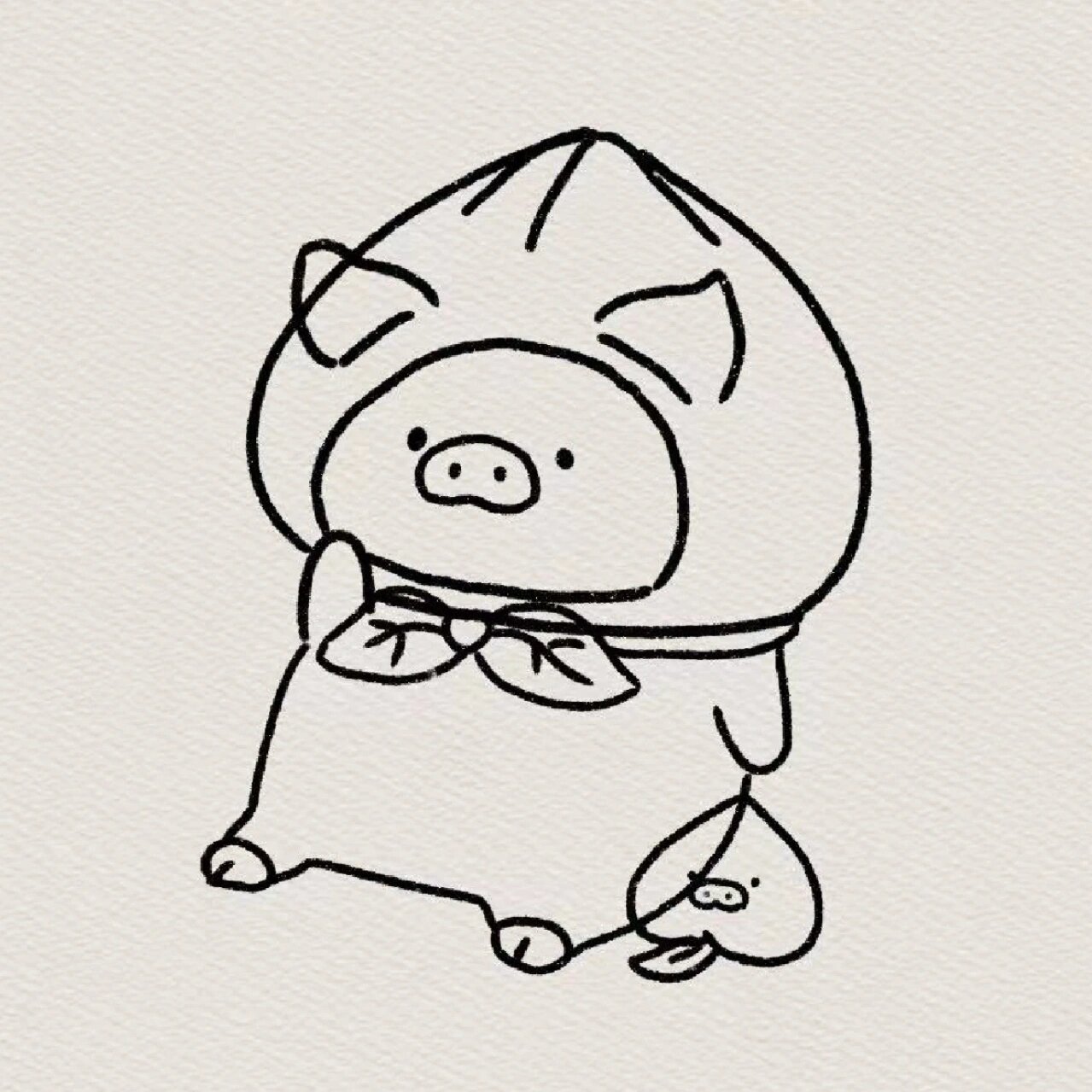 可爱简笔画【298】(含过程和实拍图)lulu猪~ 78 99临摹的是罐头猪