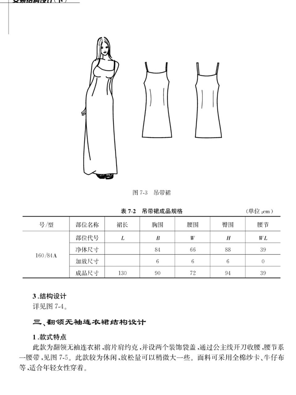 吊带裙连衣裙裁剪图纸样打版图 原纸样裙长太长了,改为106就是图片的