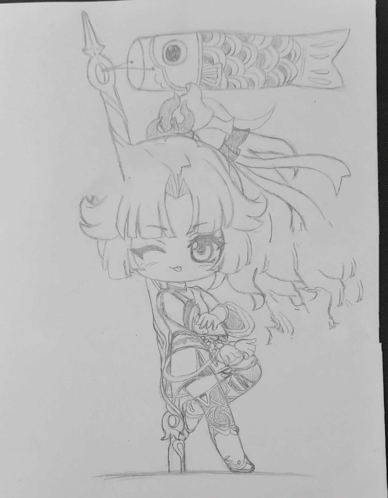 王者荣耀新英雄云缨二创手绘简笔画画的日常