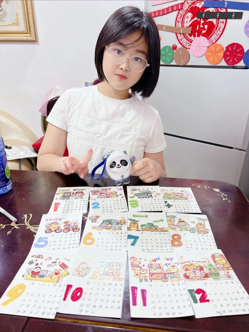 三年级日历手工作业