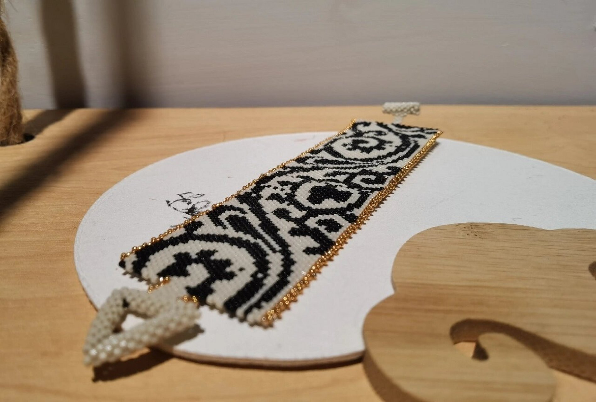 串珠图纸5|元代敦煌壁画装饰纹样串珠图纸 除了做成手链,也可以根据