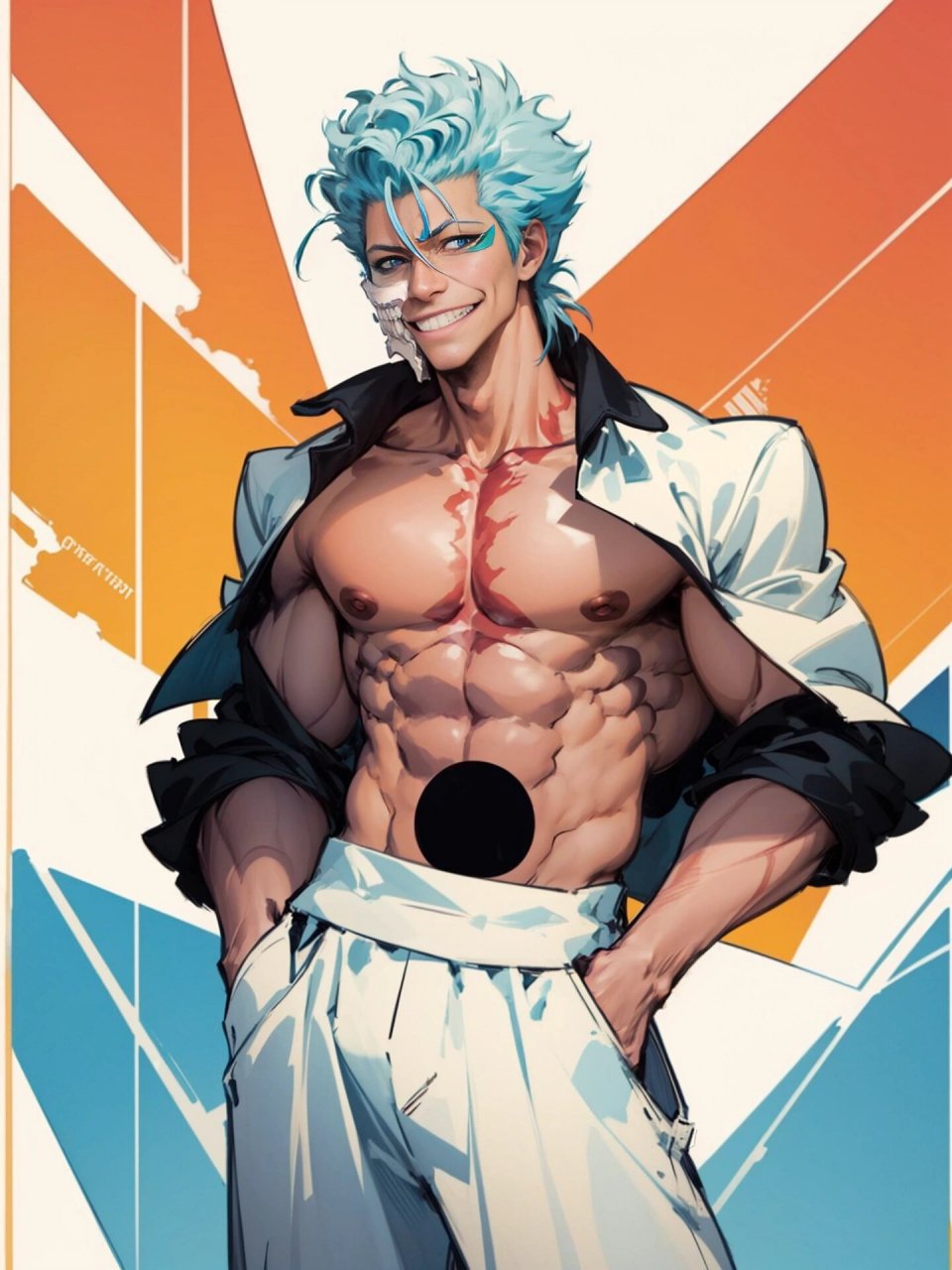 葛力姆乔(死神bleach ) 是我在bleach 里最喜欢的破面角色,也是想庆祝