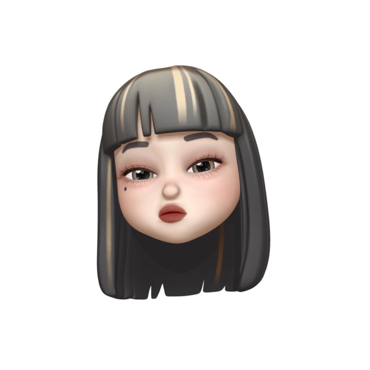 iphone memoji头像 捏脸真的巨疗愈 图三用的美图秀秀 喜欢的宝宝可以