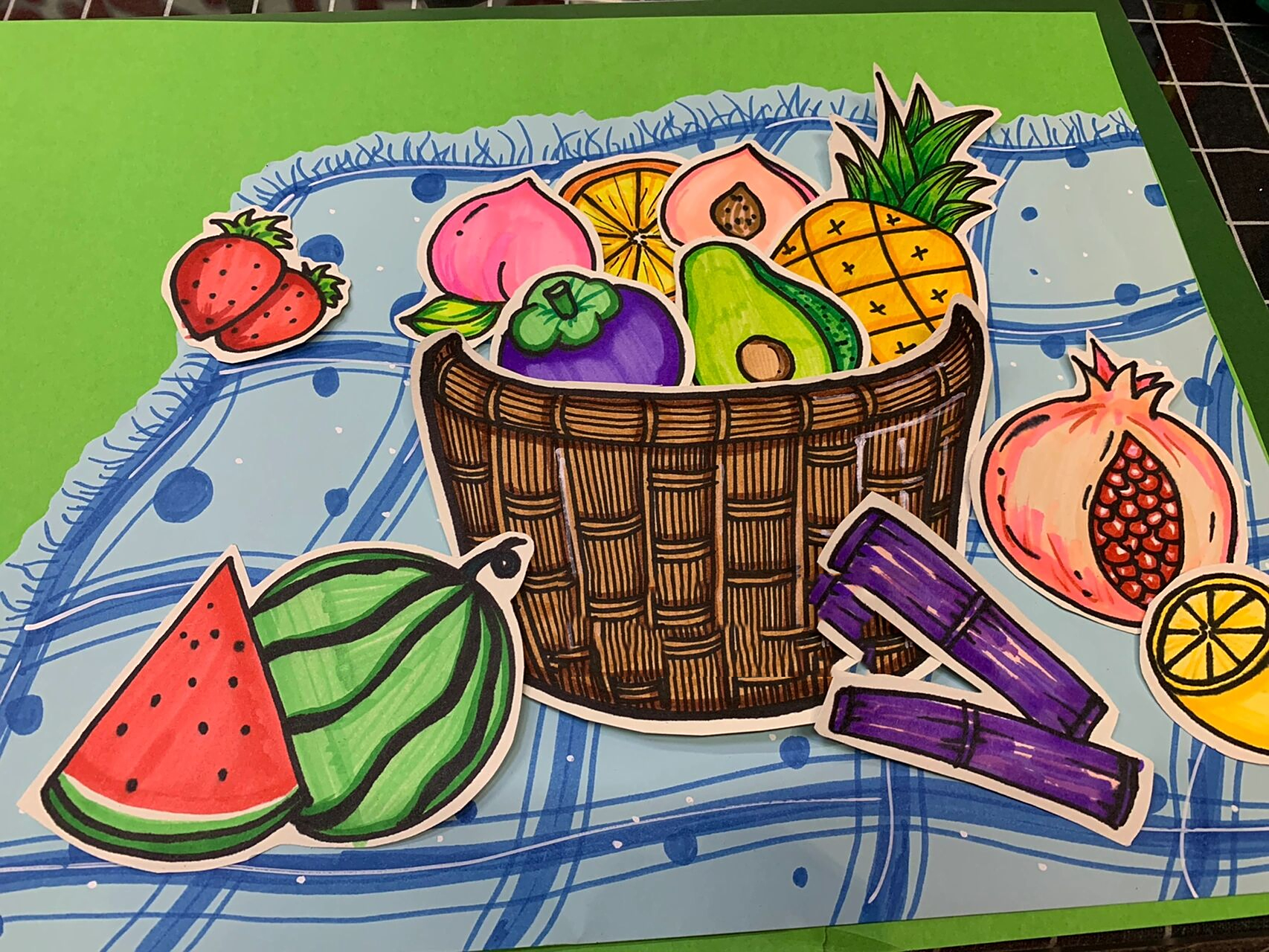 创意儿童画|《美味的水果》 课题:《美味的水果》 教学目标 1.