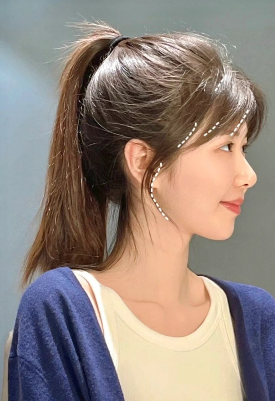 2023刘海大全 八字刘海77胎毛刘海～ m型发际线高的女孩子的福音 快