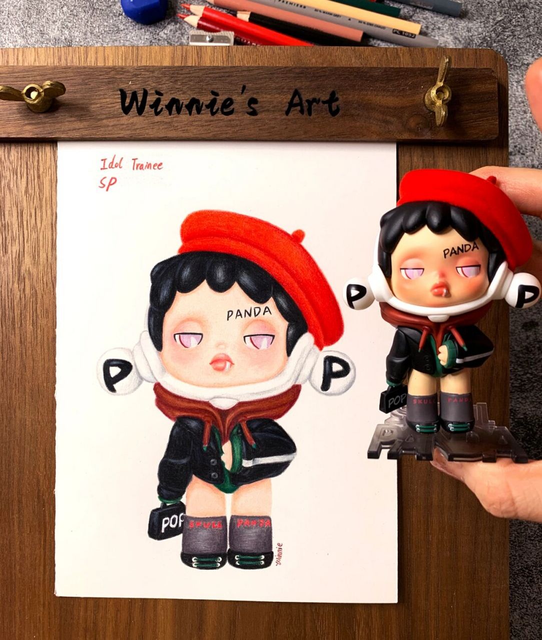 【手绘彩铅盲盒】sp熊猫热潮练习生/附线稿 老规矩:完整绘画过程视频