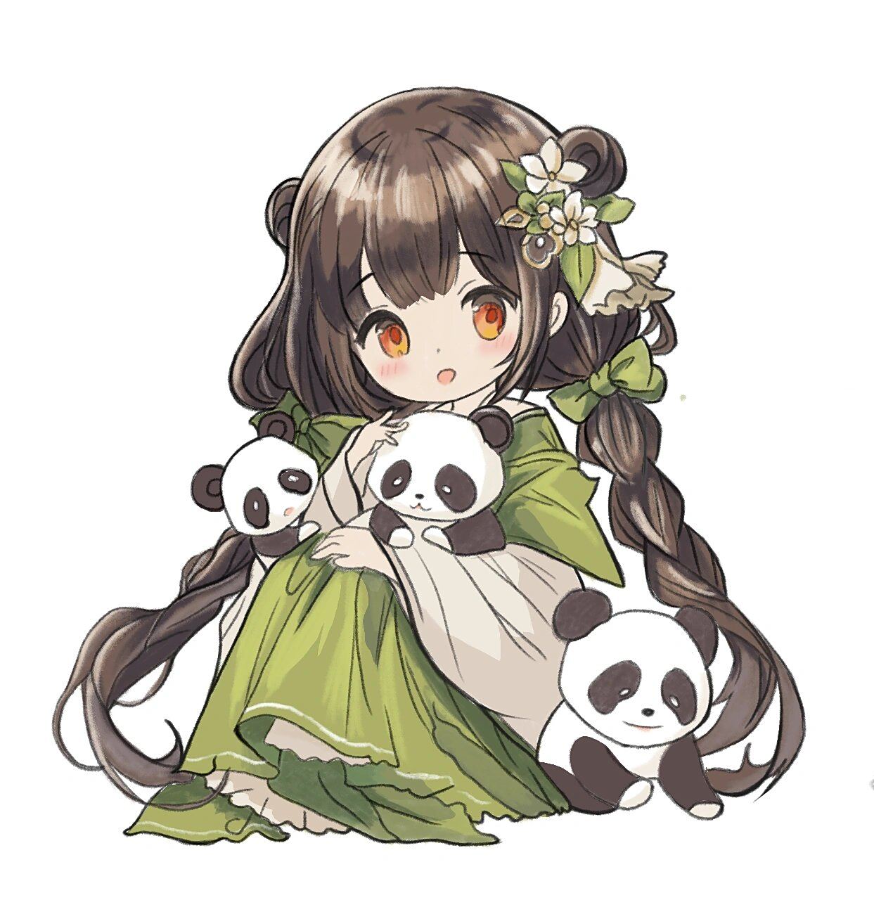 【已授权】q版可爱古风少女插画分享