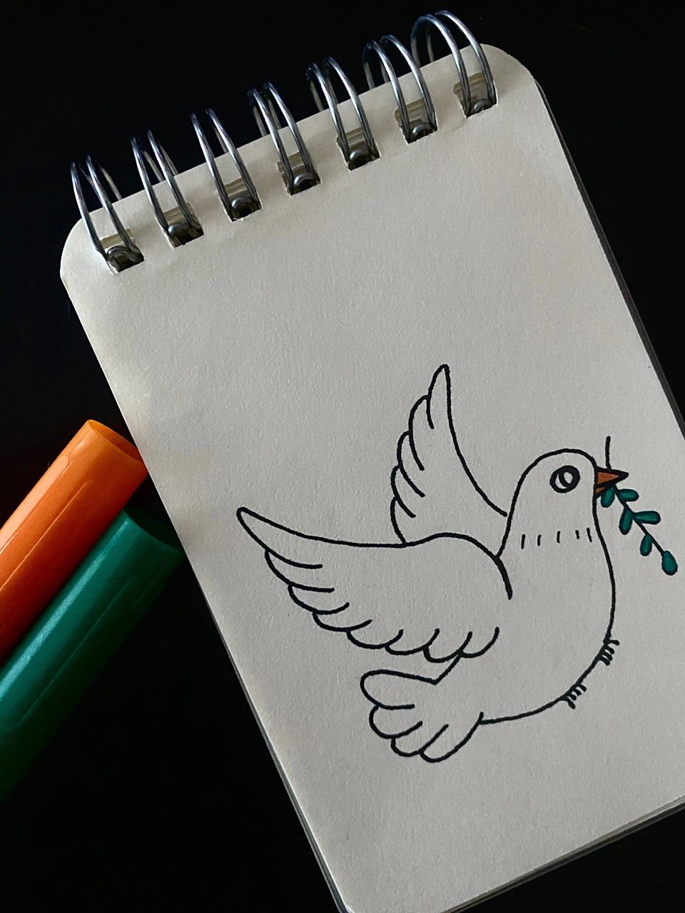 特殊的一天 简单画个和平鸽9415|简笔画 54 永铭记!愿和平!