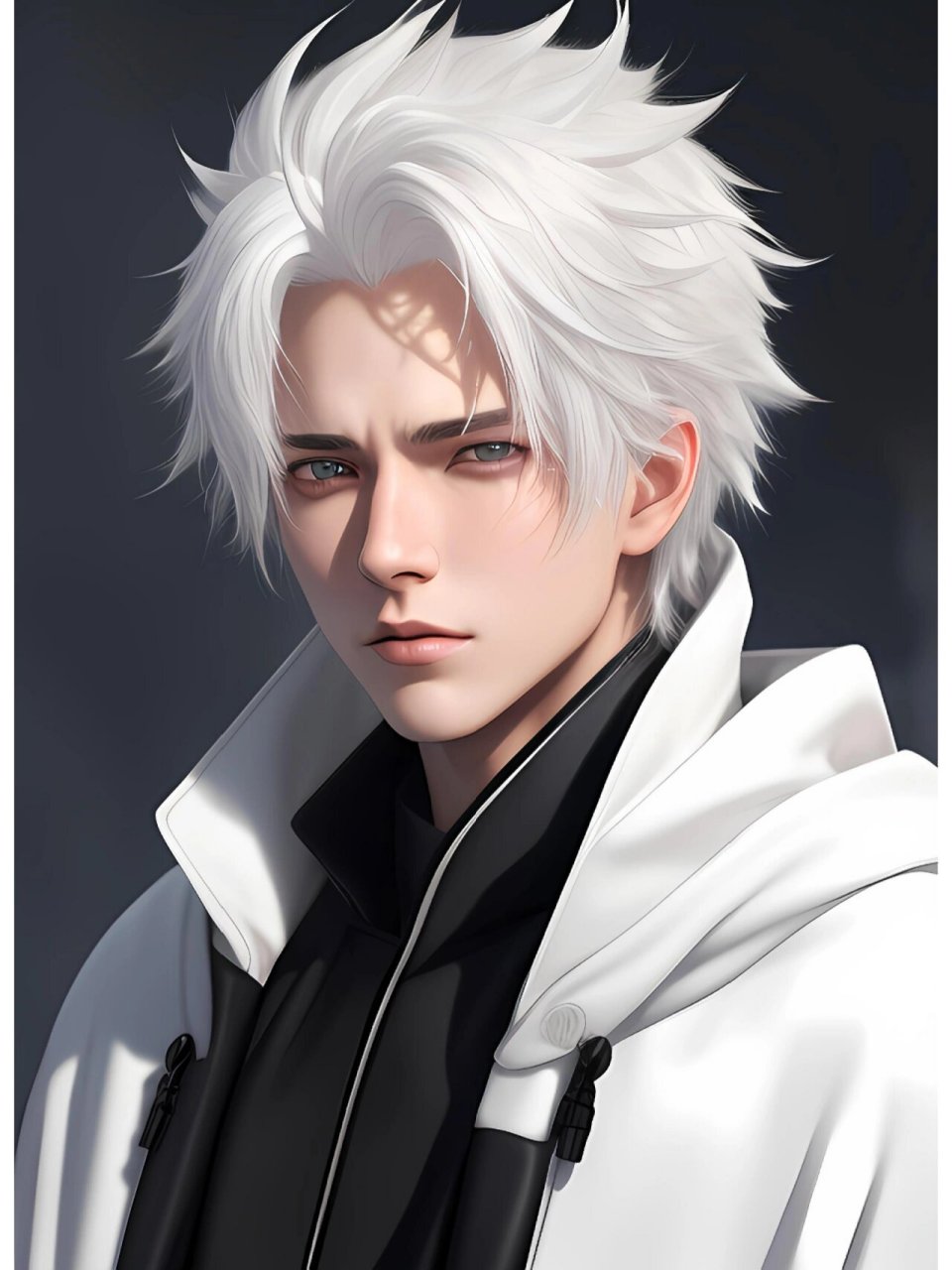 白发冷酷帅哥,帅弟弟,帅大叔 #帅哥# #禁欲帅哥头像# #头像分享