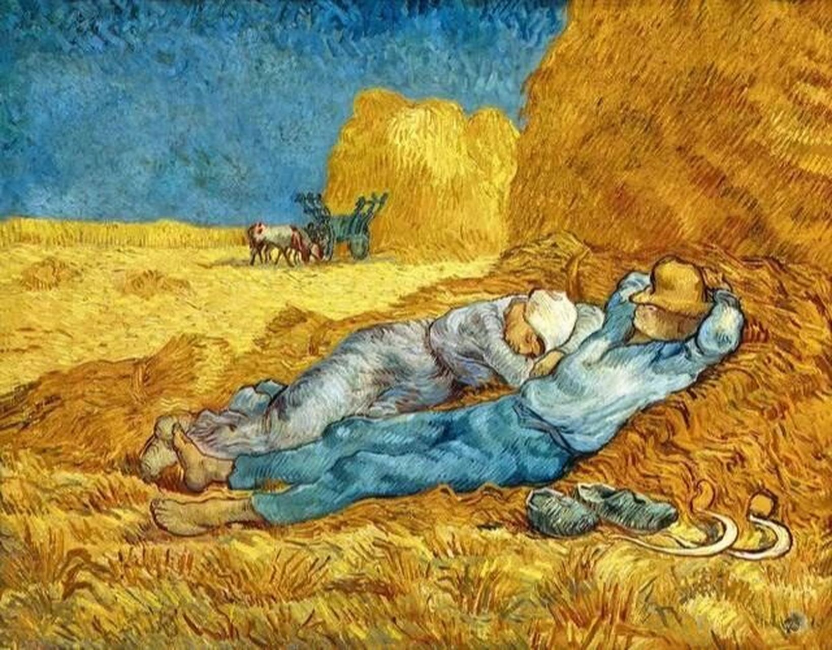 每日一画 | 名画鉴赏【午睡】(梵高) 作品简介: 《午睡》(法文:la