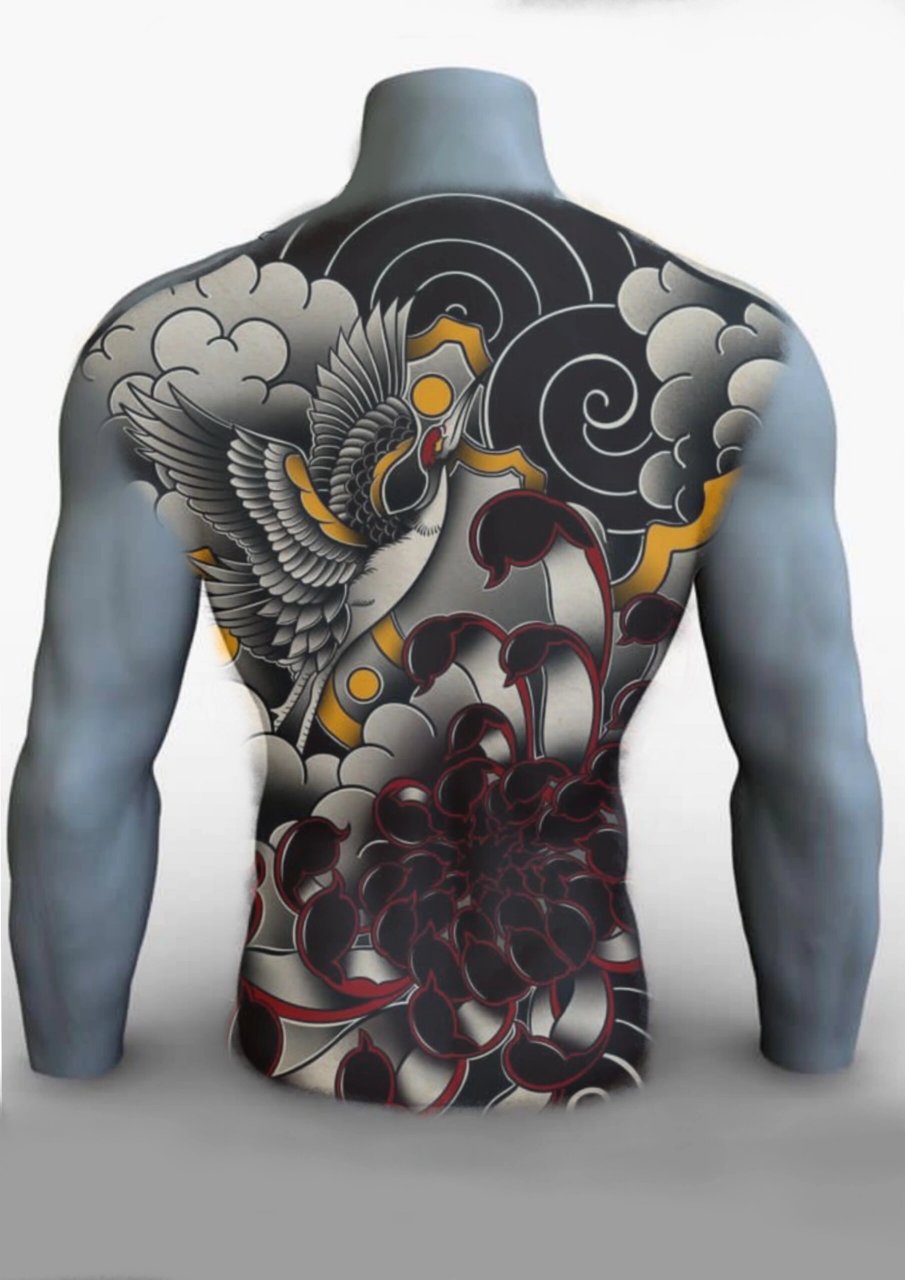 老传统 背部纹身 满背推荐  最近开始更新老传统为主