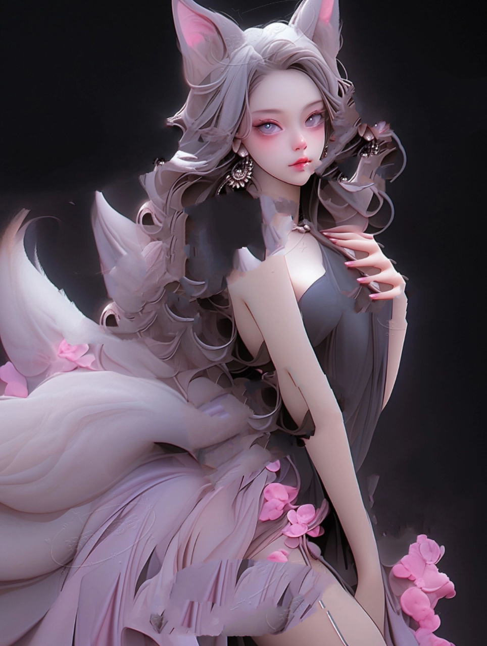 还有宝子说我的九尾狐看上去有疗愈的效果,谢谢大家的喜欢与支持 我