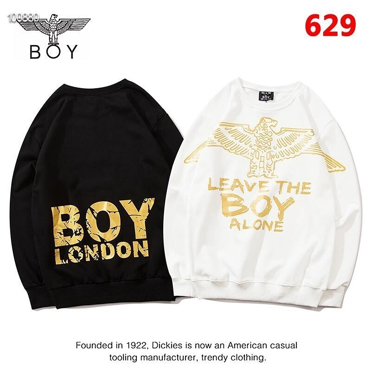 boy是英伦街牌伦敦男孩的标志,全称是boy london,衣服logo是一个老