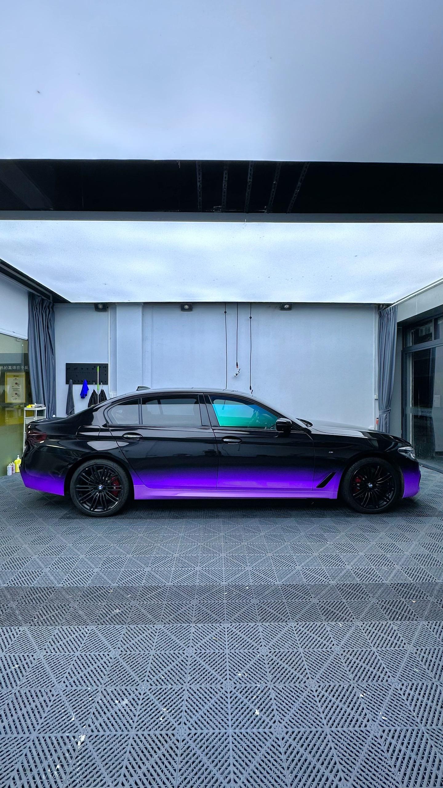 宝马5系·全车定制彩绘渐变改色案例分享