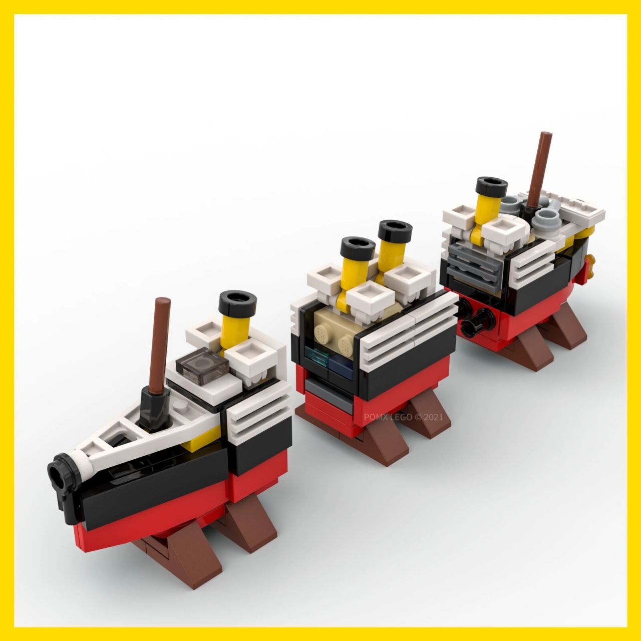 【乐高moc】迷你泰坦尼克号 08by:pomx 7015除了迷你泰坦尼克号