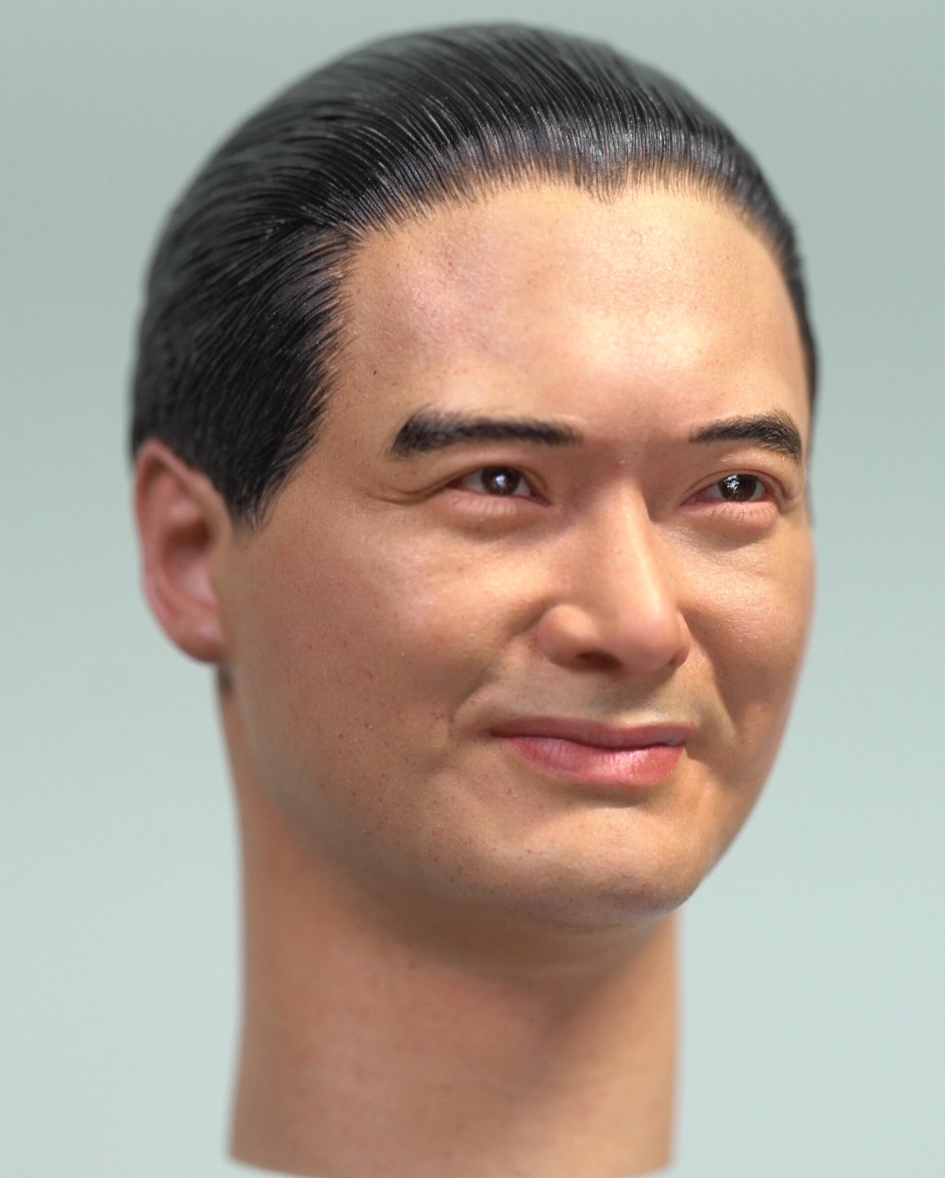 老一辈人的男神 赌神周润发头雕涂装 赌神高进是我小时候最喜欢的角色