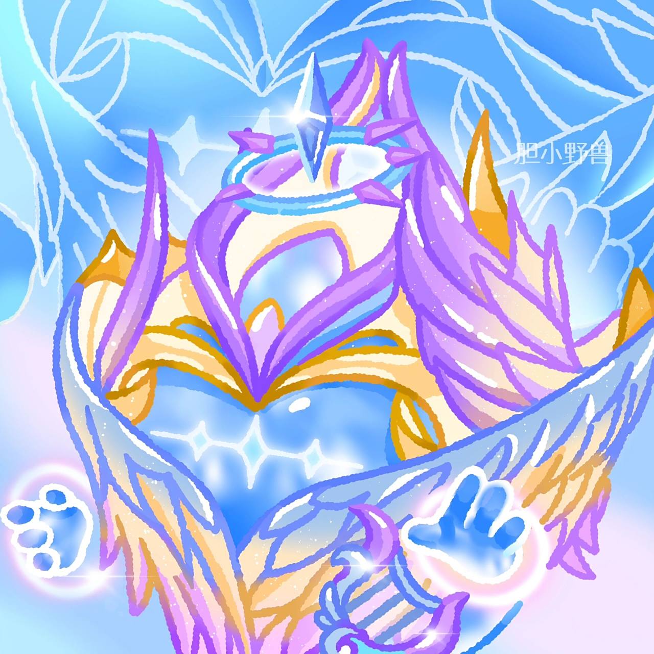 蛋仔头像|圣翼天使(四色版 终于把四个颜色画齐了