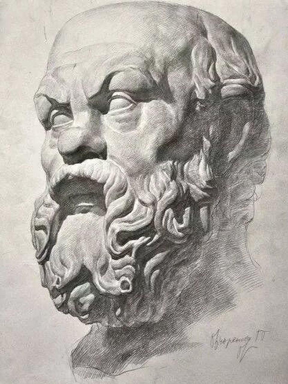 列宾美术学院石膏作品 #美术生# #联考# #校考# #美术联考# #素描