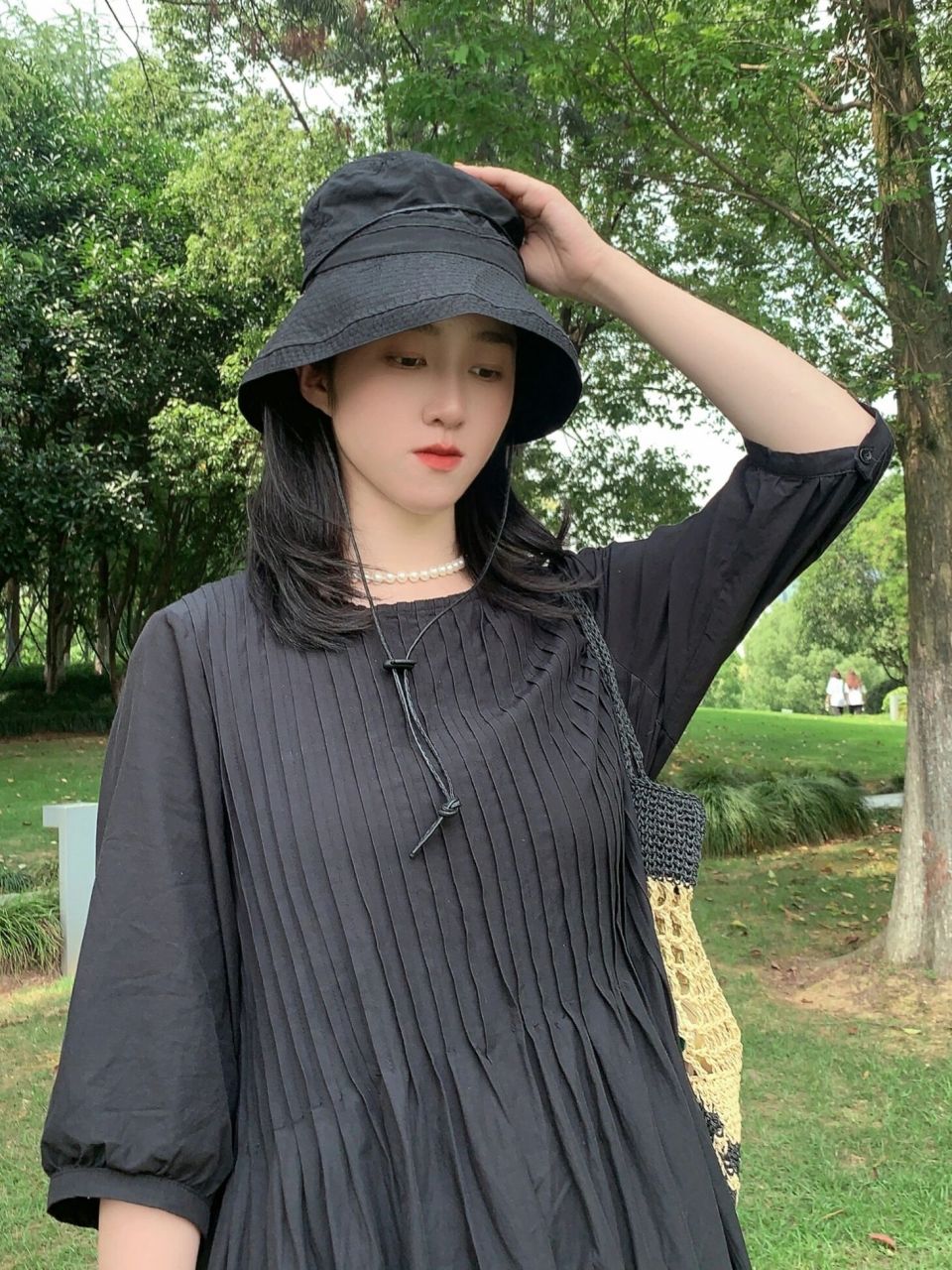 大长脸找来找去还是渔夫帽戴着好看 真的是鸭舌帽之类的只是好看帽子