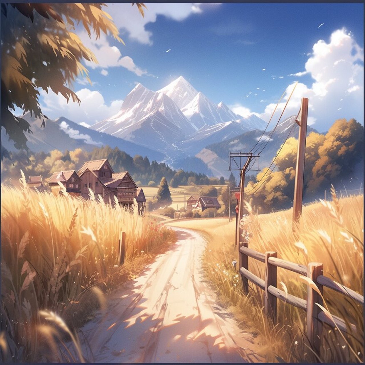 动漫乡村背景图可自取 动漫图|乡村|背景图|头像 02020202