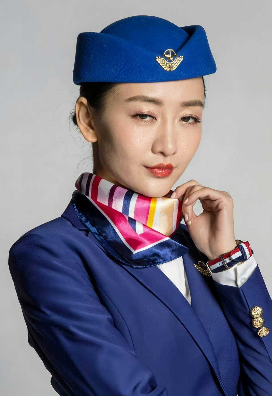 王鸥的一组空姐定妆生图,气质真好