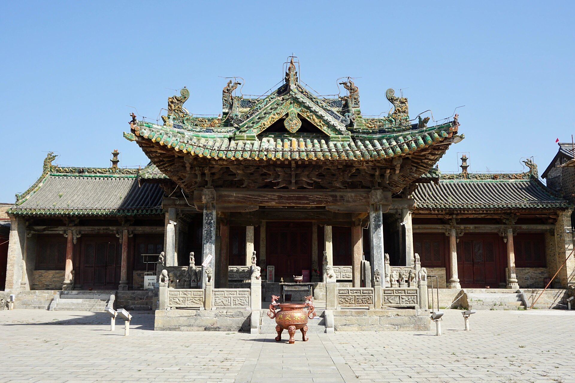 晋城润城东岳庙 该庙位于山西省晋城市阳城县润城镇,明代建筑.