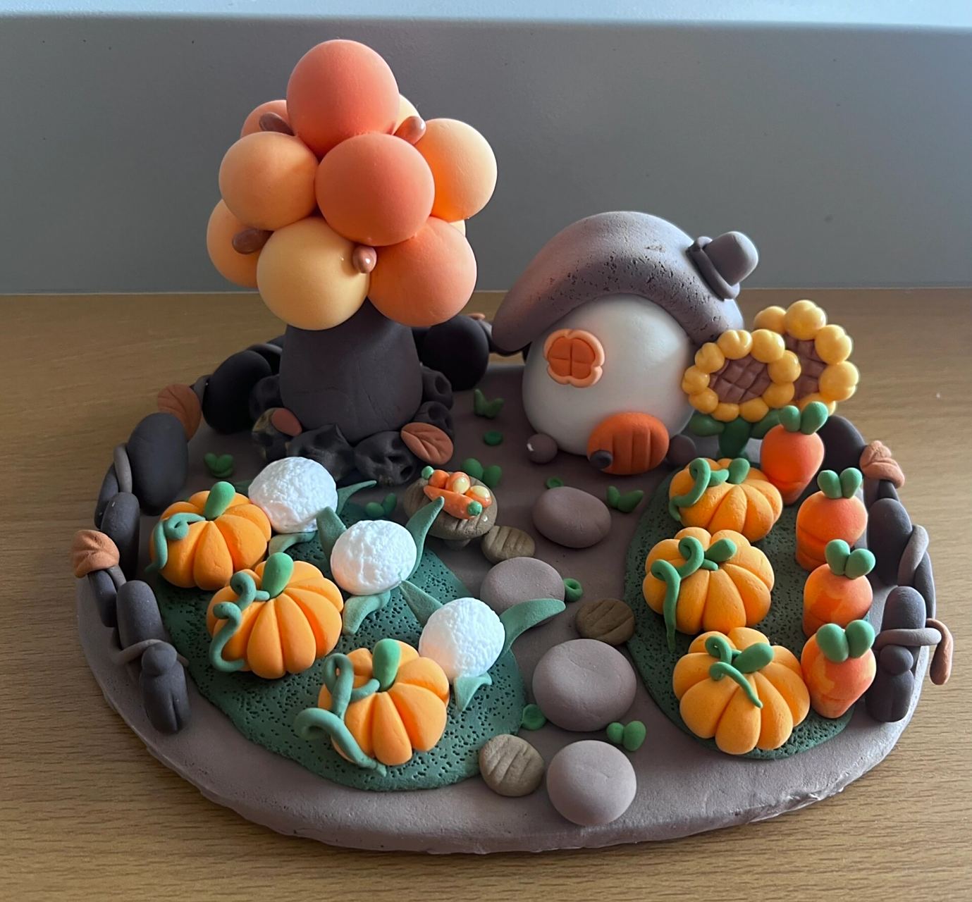 手工粘土～开心农场 #我的手工日常# #diy超轻粘土# #幼儿园环创