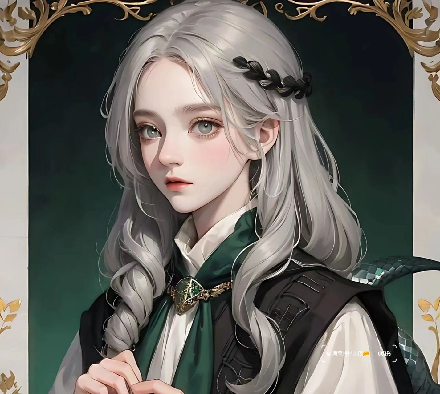 绝美斯莱特林女孩头像,我不是原创哦