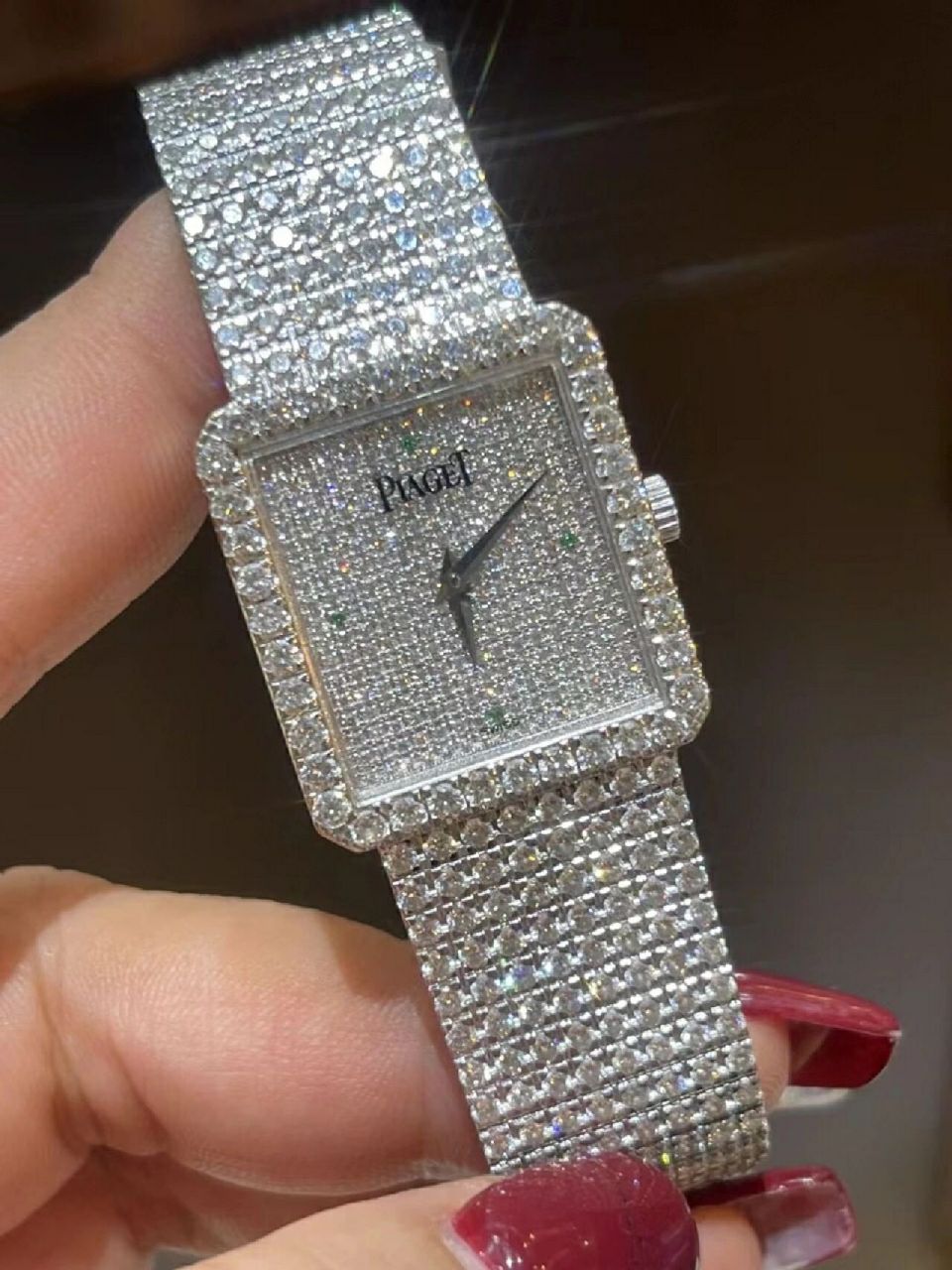 79伯爵满钻18k金女表 太blingbling大几万79 可送礼可自带 参考原