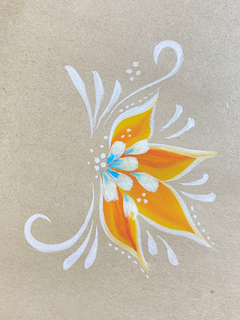 儿童面部彩绘 眼周图案花朵练习 这个图案化在眼角绝对超美 有哪个小