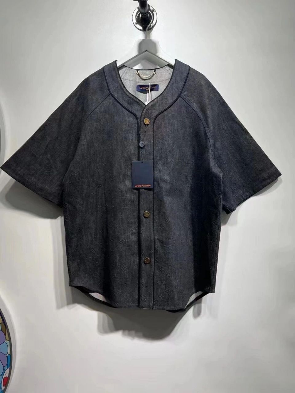 louis vuitton lv monogram压纹棒球衬衫 xl louis vuitton lv