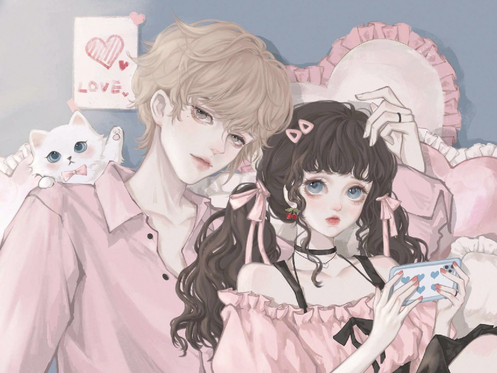 动漫情侣头像情侣壁纸