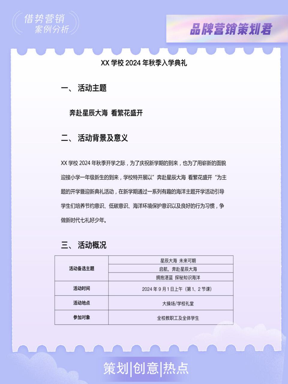 开学典礼方案# #海洋主题开学典礼# #开学船票##小学创意开学典礼