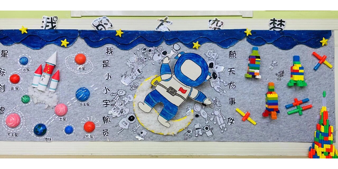 幼儿园太空系列主题墙