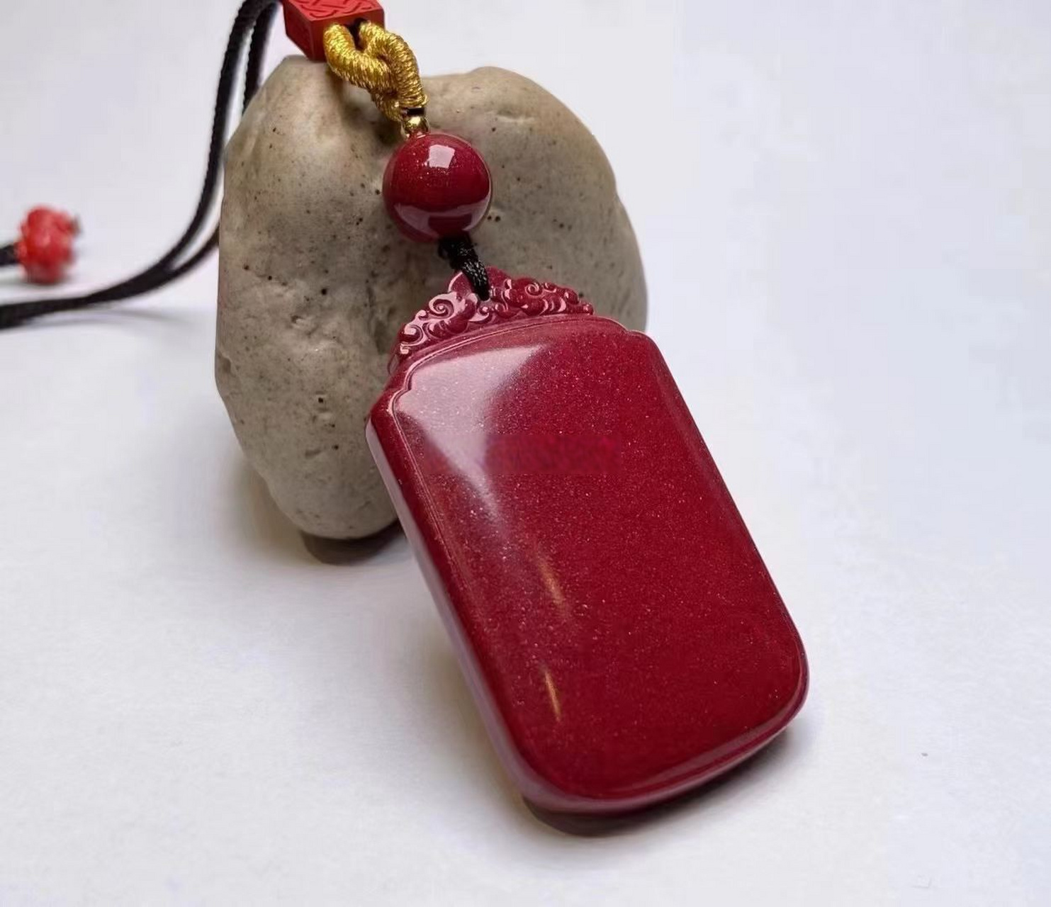 玄灵道人开光～原矿朱砂～【平安无事牌】吊坠 平安无事牌又叫做无事