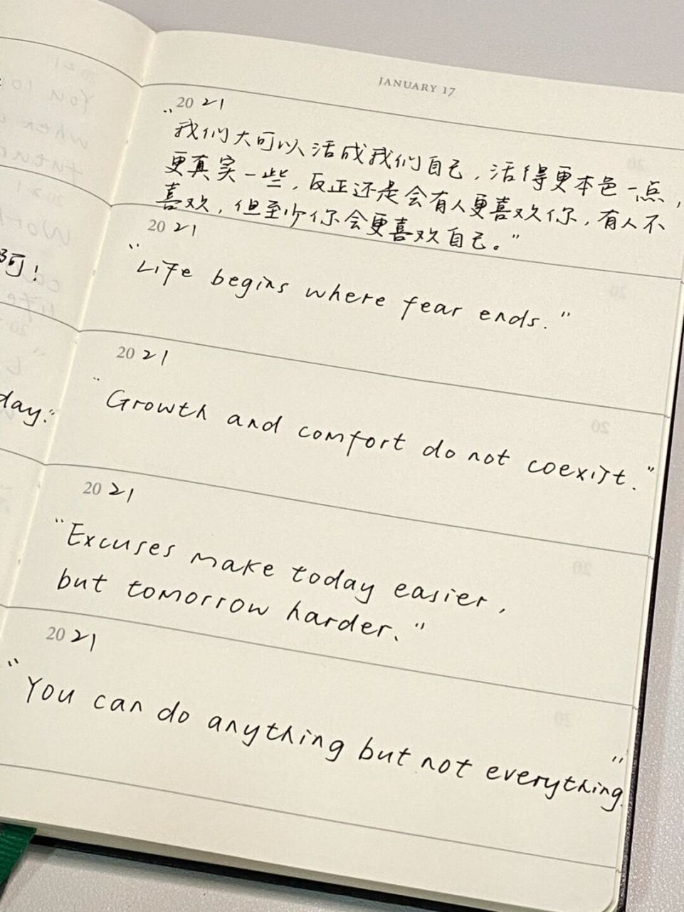 growth and comfort do not coexist. 93 ps.