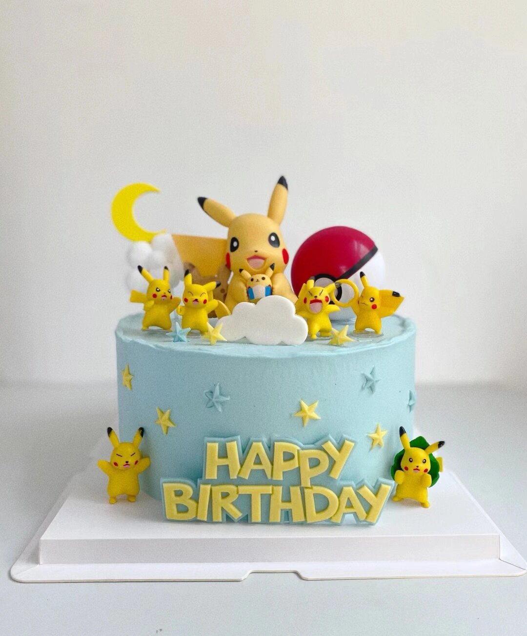 精灵宝可梦皮卡丘生日蛋糕 儿童蛋糕@聚慧圈的动态