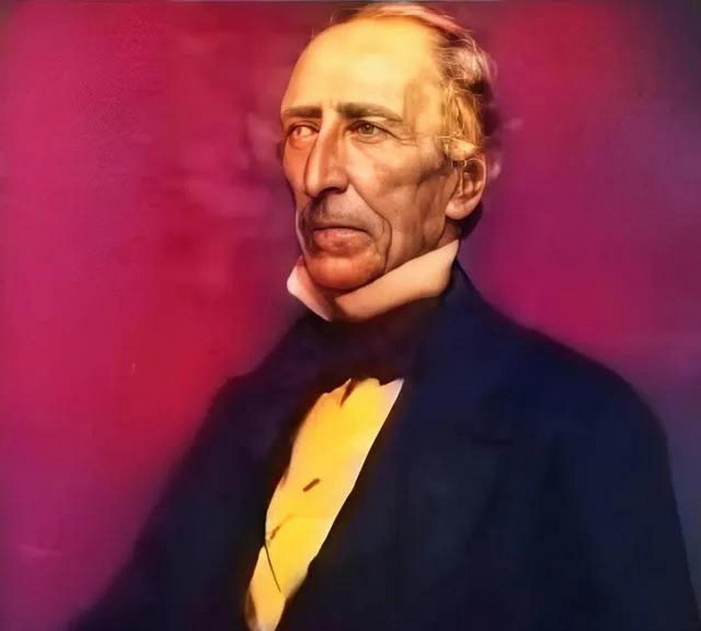 他在1841年至1845年担任总统,是美国历史上第一个通过总统身份既挝