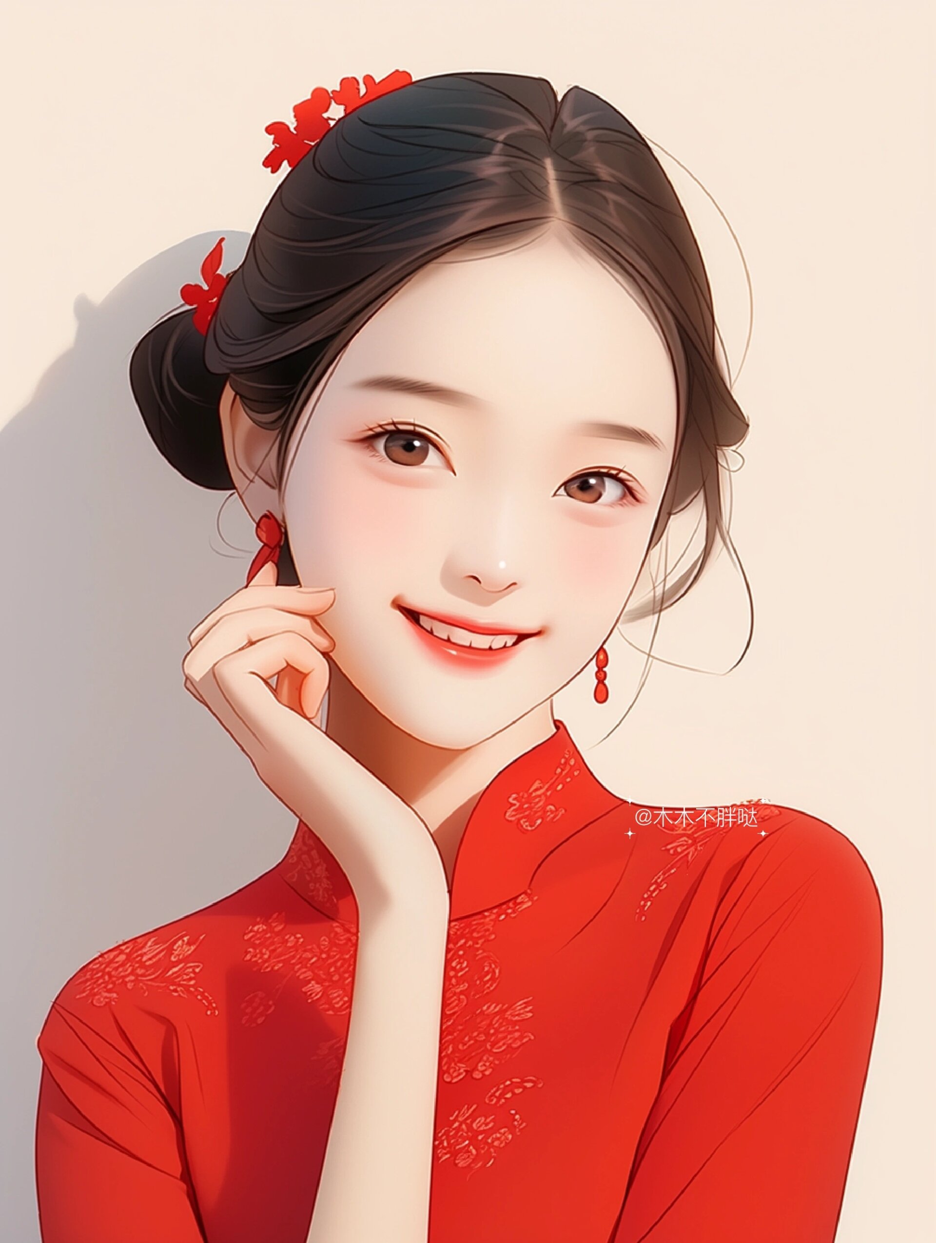 新年新头像# #新年皮肤# #国风国潮# #古风少女# #2024# #2024年