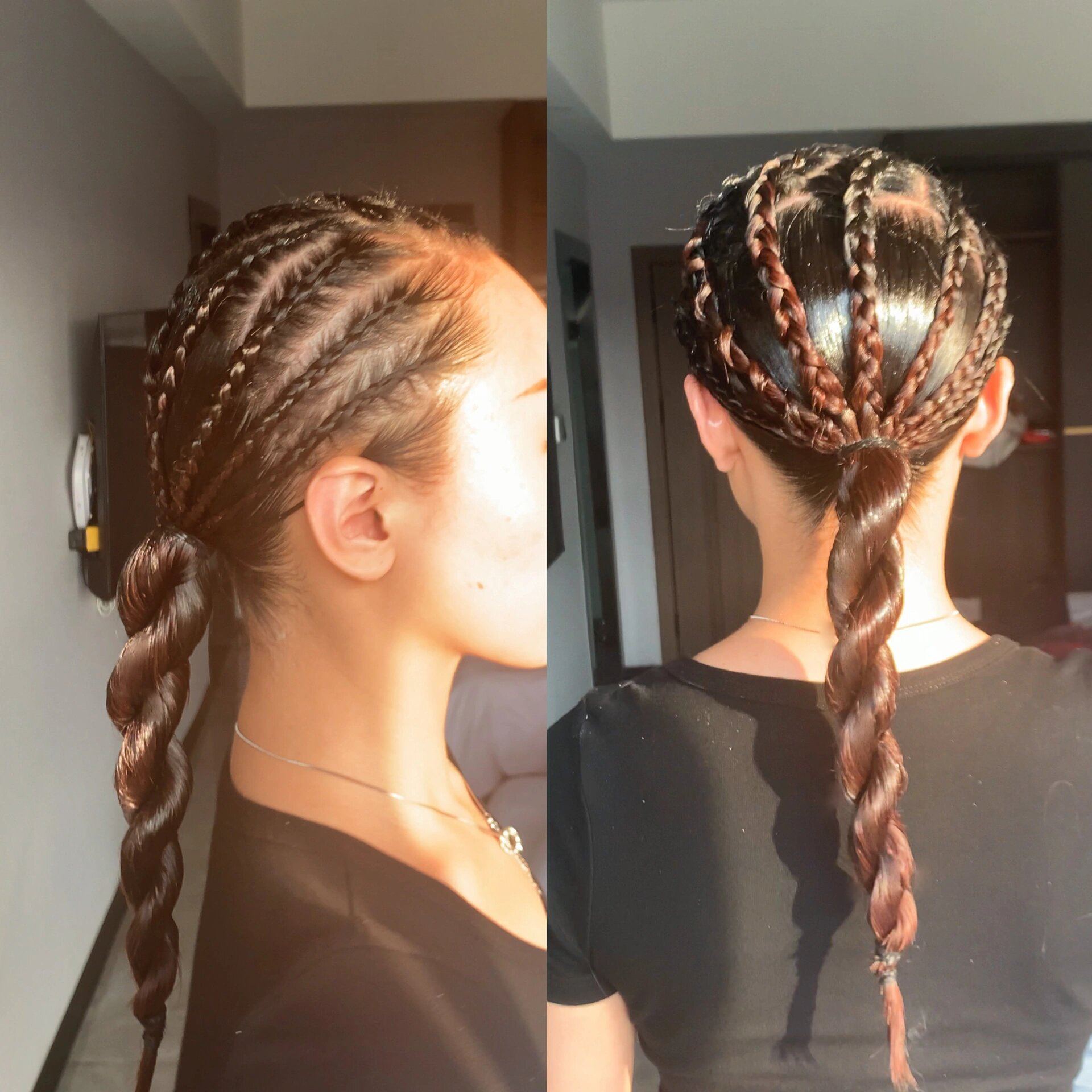 拉丁舞发型分享|编发款 最近大家都很喜欢梳拉丁头的时候加入编发元素