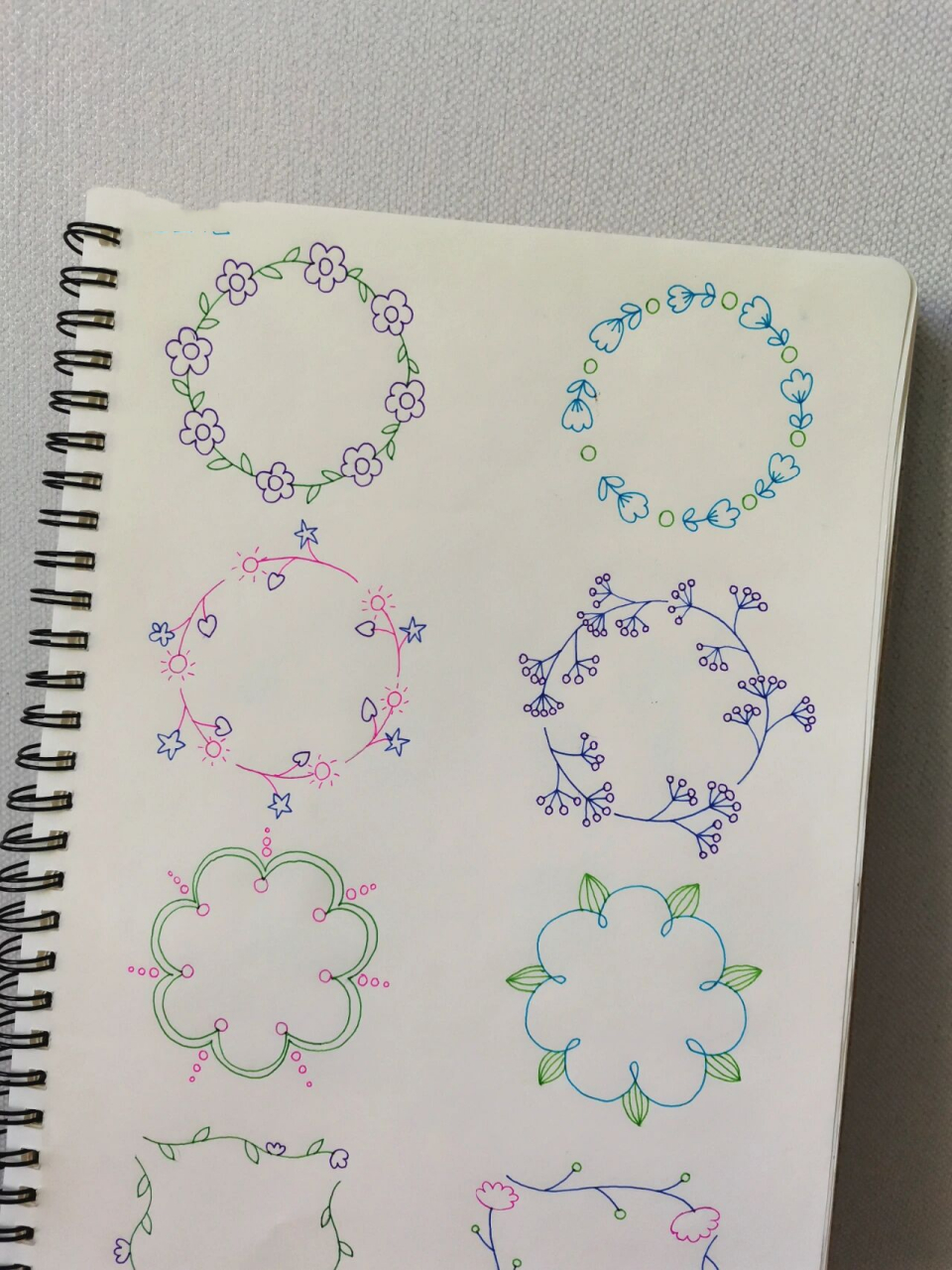 8种花边装饰框简笔画画法-原创16