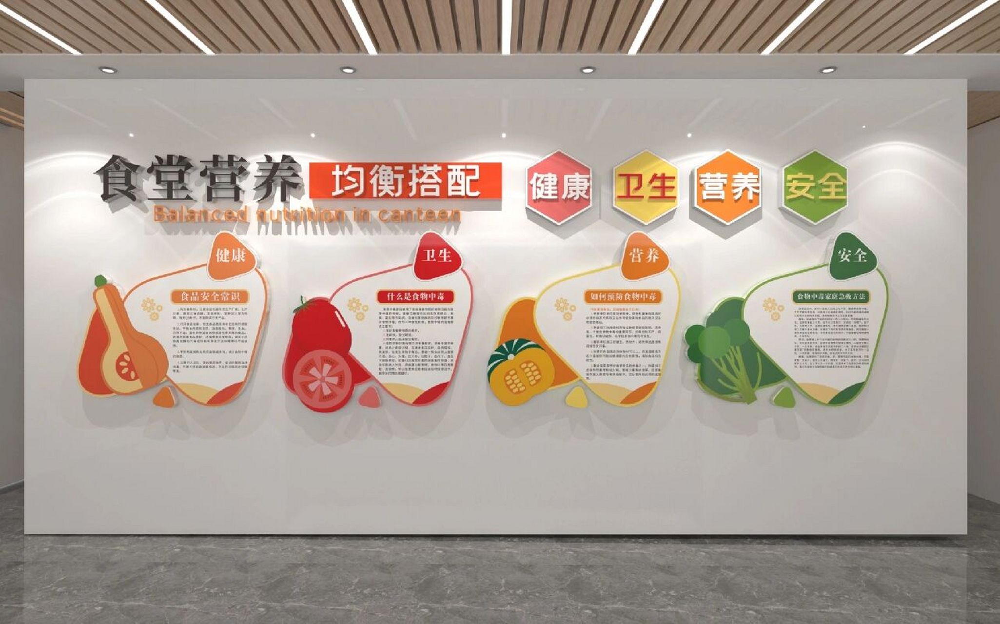 餐厅文化墙设计 如何让食堂餐厅给人不一样的感觉,最有效的方法是在