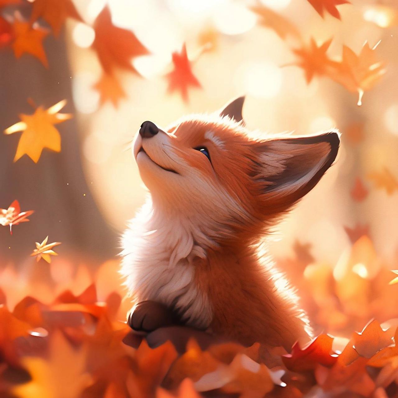 94秋日小狐狸头像丨每一张都可爱到爆炸99 93是小狐狸呀!