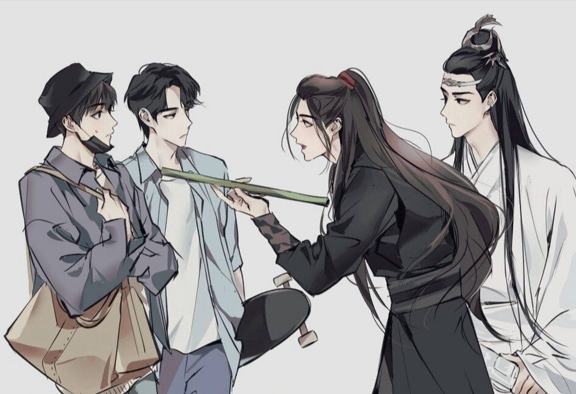 忘羡|唯美头像 穿万水 过千山 路尽人茫茫 是与非都过往 醒来了 就当